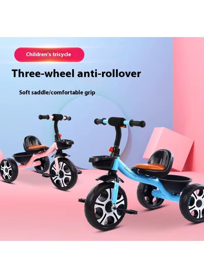 دراجة ثلاثية العجلات للأطفال بعمر 2-6 سنوات، دراجة أطفال 5 في 1، قابلة للطي، ارتفاع مقبض/مقعد قابل للتعديل، دراجة للأطفال - Image 2